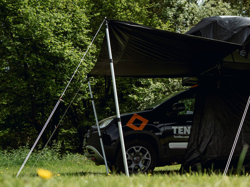 TentBox Telescopic Props 2-Pack for Awning and Camping Support - Fits With SUVs