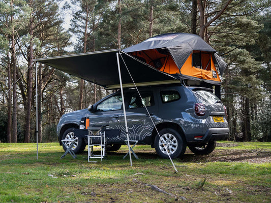 TentBox Side Awning Set with Universal Brackets for Roof Tents - Fits With SUVs