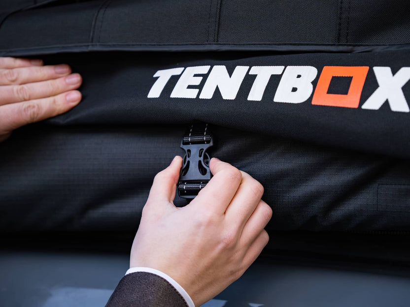 TentBox Side Awning Set with Universal Brackets for Roof Tents - Fits With SUVs