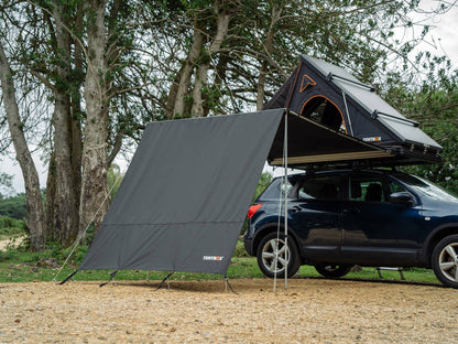 TentBox Tall Side Awning Wall for Taller Cars, Vans & Pickup Trucks - Fits Tall Vehicles (Up to 87in)
