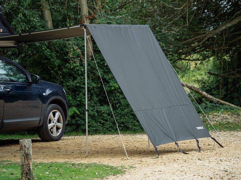 TentBox Tall Side Awning Wall for Taller Cars, Vans & Pickup Trucks - Fits Tall Vehicles (Up to 87in)
