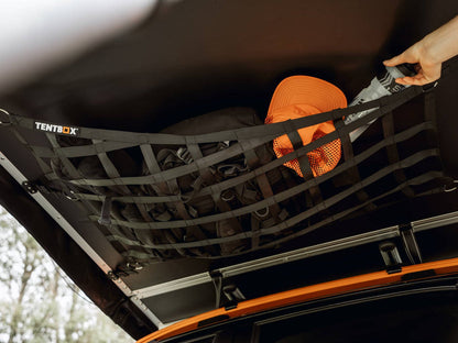 TentBox Lite 2.0 Rooftop Tent - Universal Fit for Cars, SUVs & Pickup Trucks (Sunset Orange)