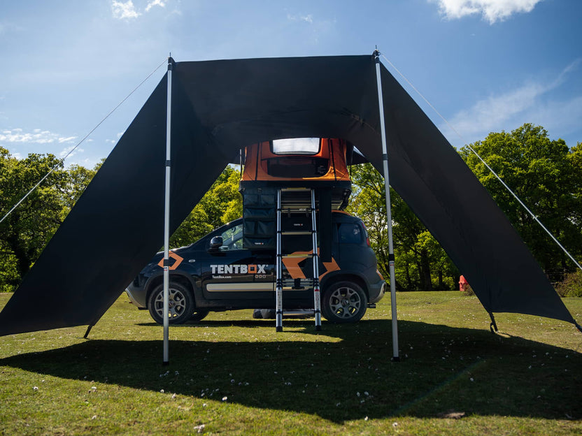 TentBox Lite XL Tunnel Awning for Lite XL Roof Tents - Fits Most Cars
