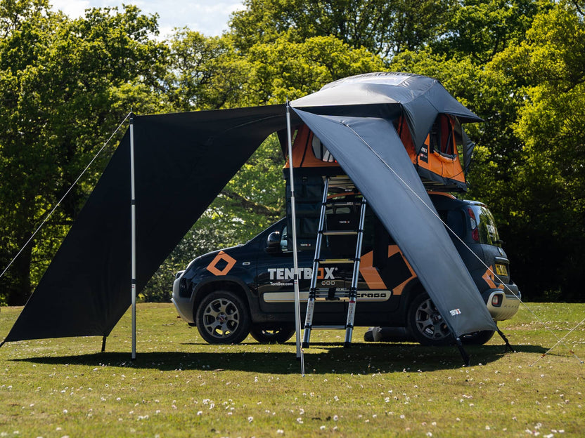 TentBox Lite XL Tunnel Awning for Lite XL Roof Tents - Fits Most Cars