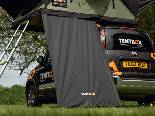 TentBox Tall Lite Windbreak for Taller Cars, SUVs & Pickup Trucks - Fits Tall Vehicles (Up to 87in)