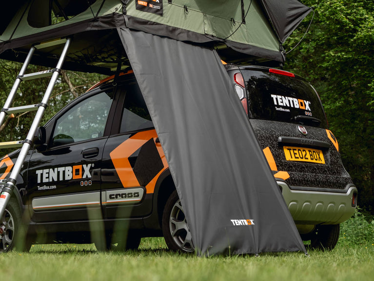 TentBox Tall Lite Windbreak for Taller Cars, SUVs & Pickup Trucks - Fits Tall Vehicles (Up to 87in)