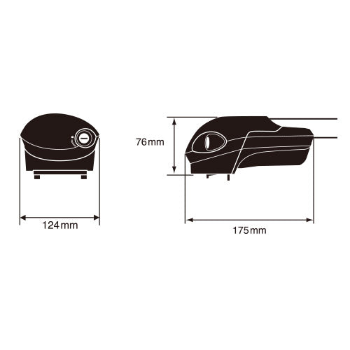 InnoRacks Aero Base Stays  for SUVs & Crossovers with Flush Rails, 1.75″ Height, Black (Set of 4)