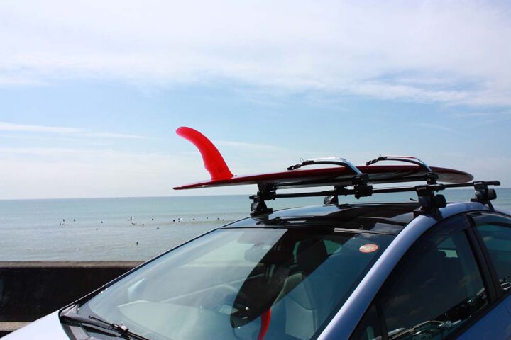 InnoRacks Car Roof Rack BoardLocker - Holds 3 Shortboards or 2 Longboards - Includes Locks & Keys for Secure Transport