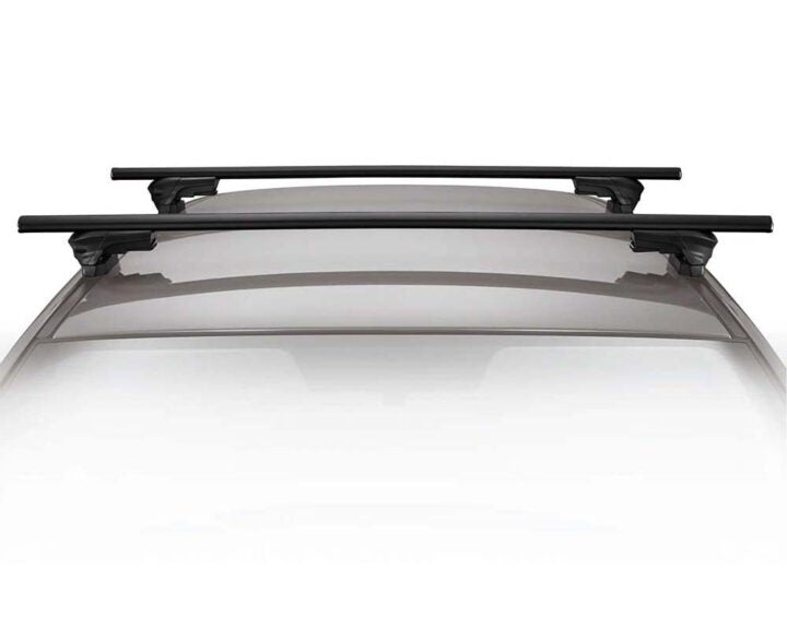 InnoRacks Aero Base Stays for SUVs & Crossovers with Factory Tracks & Fixed Points - 2.25″ Height, Black (Set of 4)