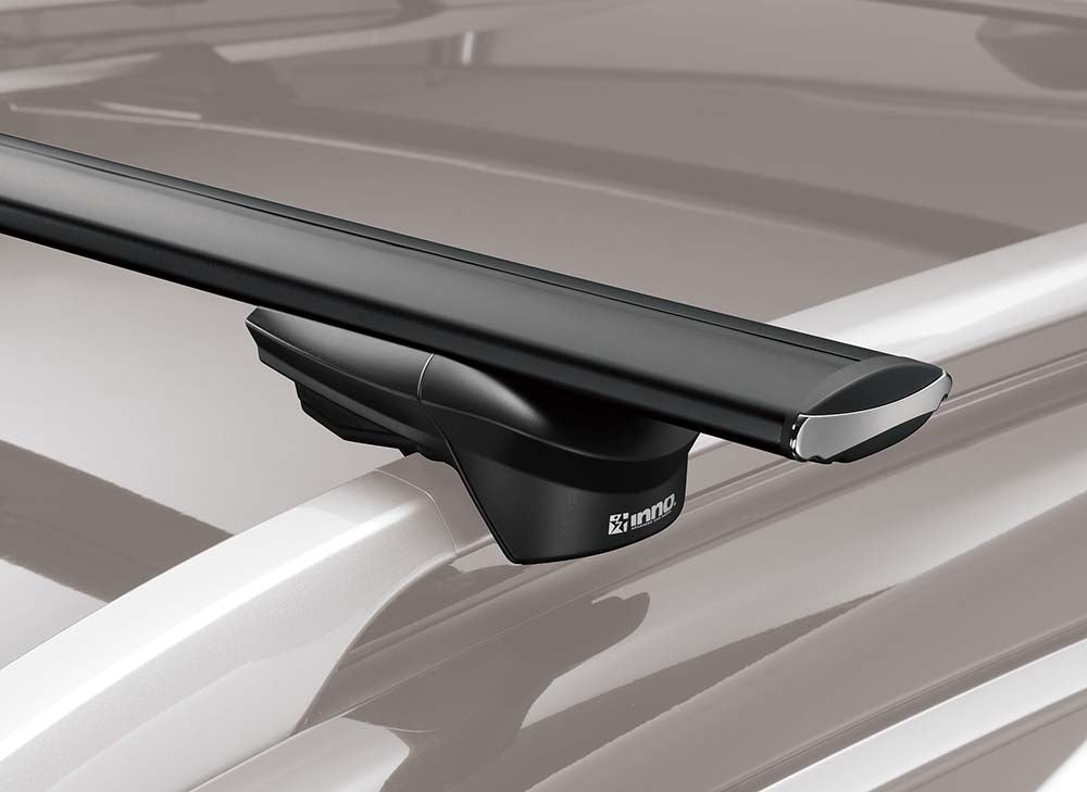InnoRacks Aero Base Stays for SUVs, Crossovers with Raised Side Rails - 1.25″ Height, Black (Set of 4)
