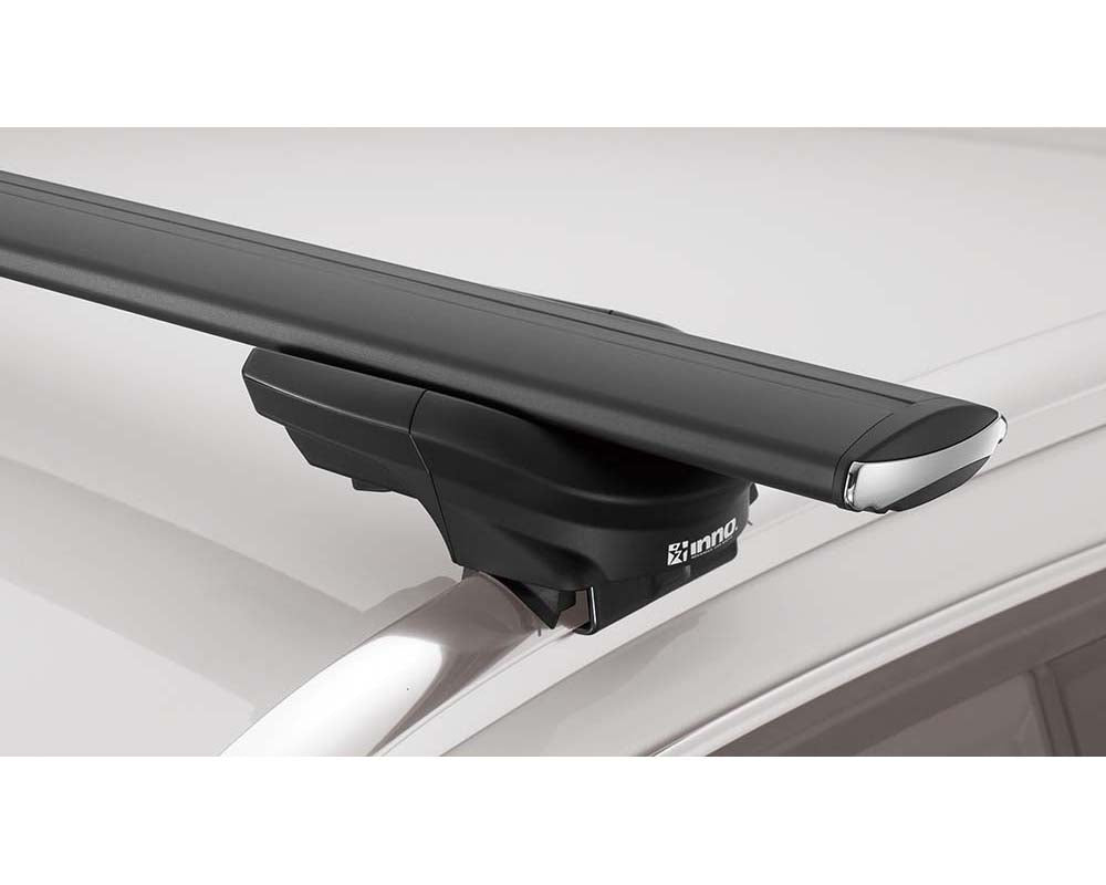 InnoRacks Aero Base Stays for Modern SUVs & Crossovers with Flush Mount Rails -1.75″ Height, Black (Set of 4)