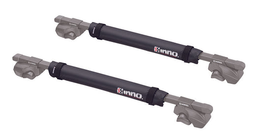 InnoRacks Board Pads for SUVs, Pickup Trucks & Vans with Square or Round Crossbars - 20″ Width, Carbon Finish (Set of 2)