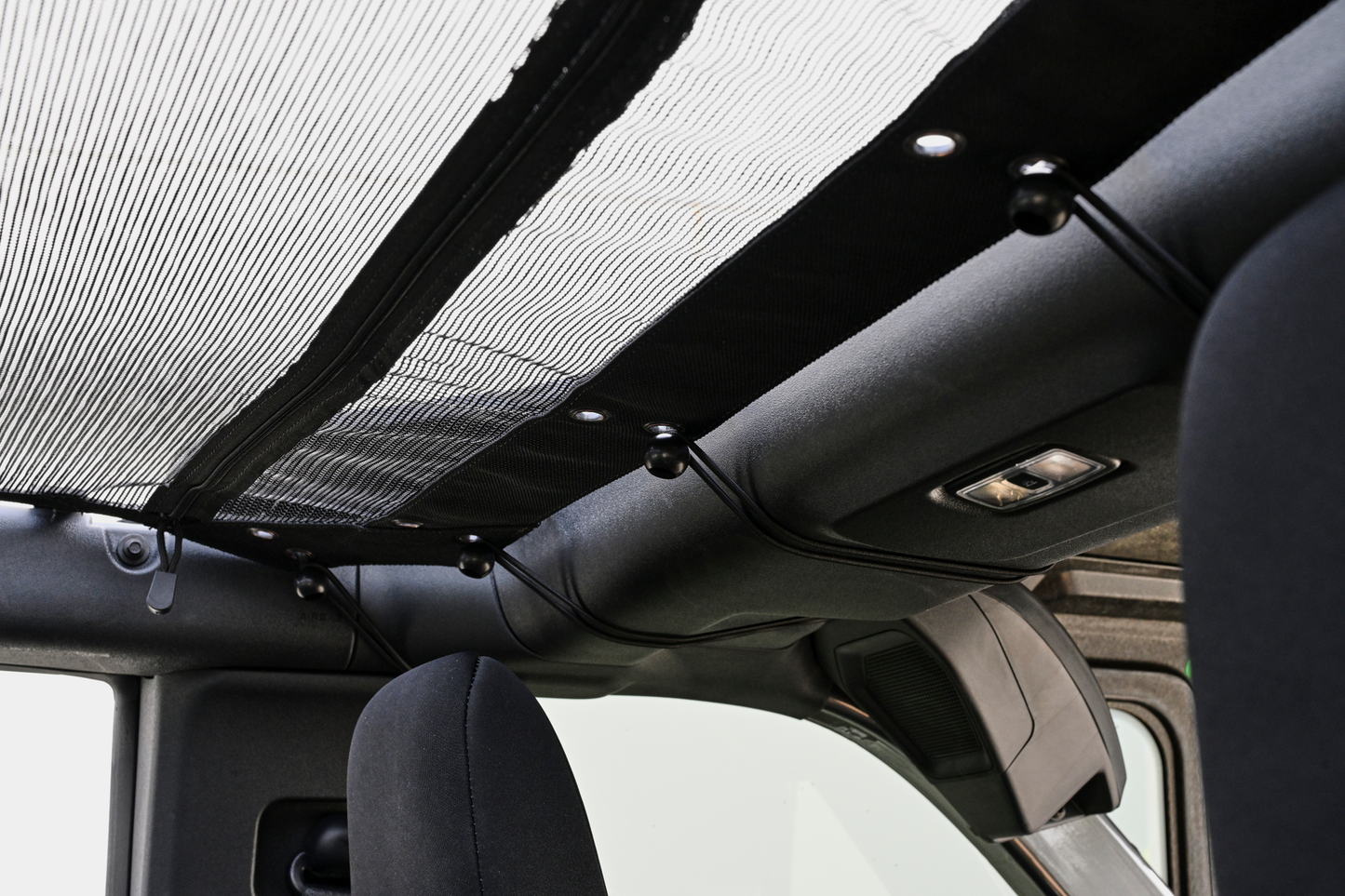 Body Armor Mesh Top - Heavy-Duty Black Nylon, UV & Mildew Resistant - Fits 2021-2024 Ford Bronco 4 Door