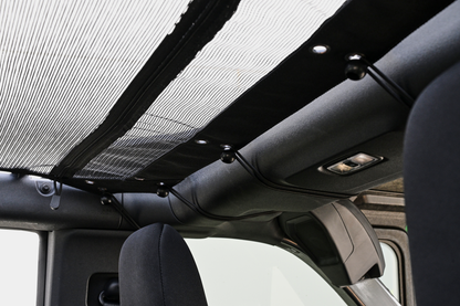 Body Armor Mesh Top - Heavy-Duty Black Nylon, UV & Mildew Resistant - Fits 2021-2024 Ford Bronco 4 Door