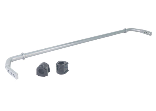 WhitelineRear Sway Bar for Compact Sports Cars - Fits 2022-2024 Subaru WRX - 22mm 3 Point Adjustable (Silver Finish)