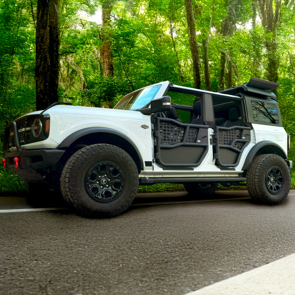 EZ4X4 2021 & Up Bronco 4DR EZ FlipTop & Middle Panel Roof Rack Holder System