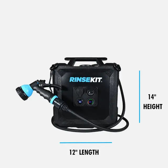 RinseKit Cube - 4-Gallon Battery-Powered Portable Shower with High-Pressure Spray