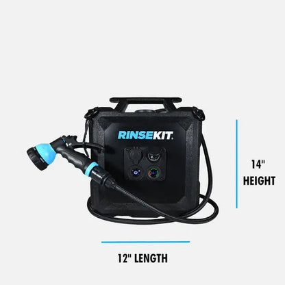 RinseKit Cube - 4-Gallon Battery-Powered Portable Shower with High-Pressure Spray