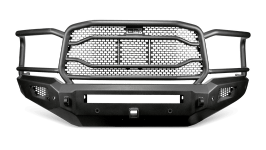 Body Armor Ambush XT Front Bumper - Gloss Black Steel Finish - Fits 2019-2024 Dodge RAM 2500/3500 (Non-Winch)
