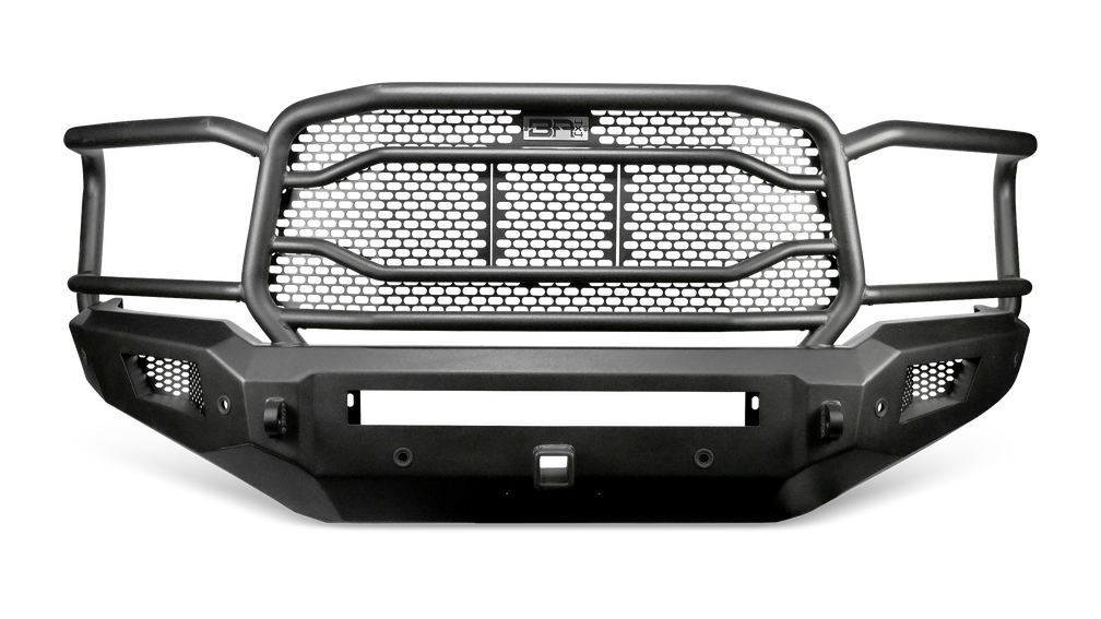 Body Armor Ambush XT Front Bumper - Gloss Black Steel Finish - Fits 2019-2024 Dodge RAM 2500/3500 (Non-Winch)