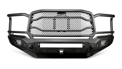 Body Armor Ambush XT Front Bumper - Gloss Black Steel Finish - Fits 2019-2024 Dodge RAM 2500/3500 (Non-Winch)