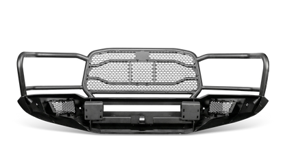 Body Armor Ambush XT Front Bumper - Gloss Black Steel Finish - Fits 2019-2024 Dodge RAM 2500/3500 (Non-Winch)