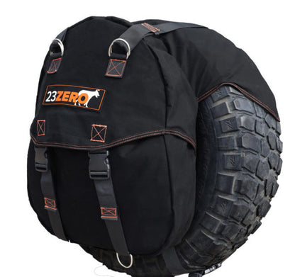 23ZERO Dirty Gear Bag for SUVs, Trucks & 4x4s - Tire-Mounted Storage for Tools, Trash, or Recovery Gear (Fits Up to 35-Inch Tires)