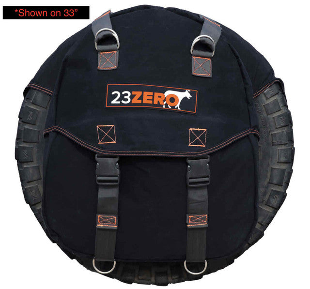 23ZERO Dirty Gear Bag for SUVs, Trucks & 4x4s - Tire-Mounted Storage for Tools, Trash, or Recovery Gear (Fits Up to 35-Inch Tires)