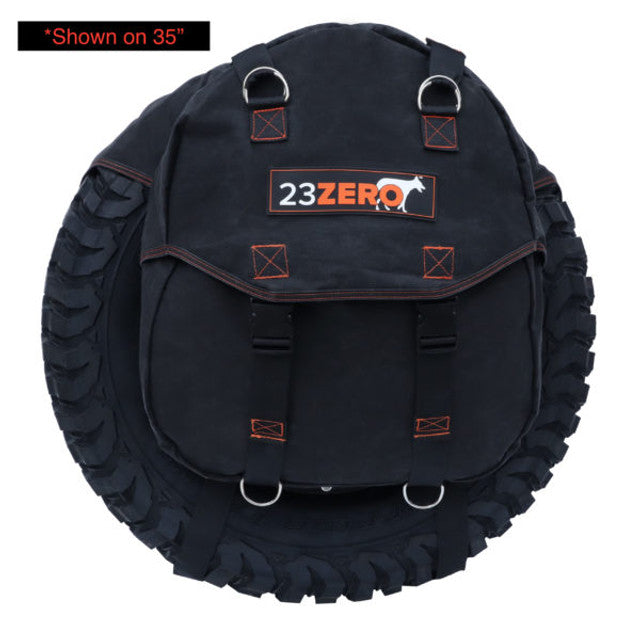 23ZERO Dirty Gear Bag for SUVs, Trucks & 4x4s - Tire-Mounted Storage for Tools, Trash, or Recovery Gear (Fits Up to 35-Inch Tires)