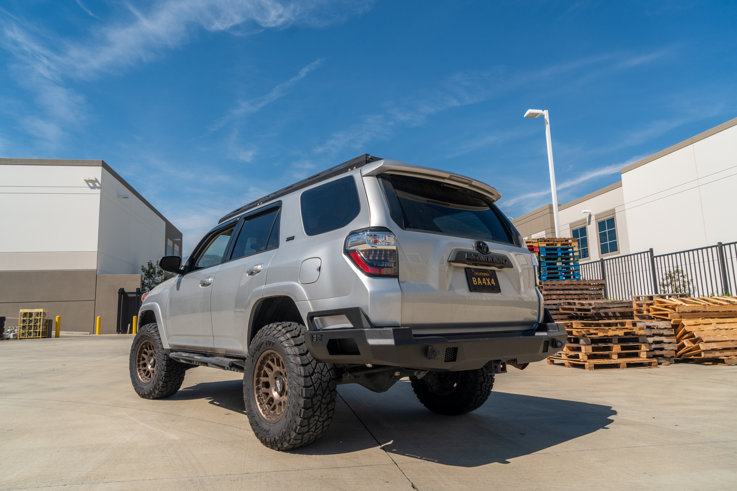 Body Armor Pro Series II Rear Bumper Swingout - High-Quality Steel, Black Powder-Coated Finish - Fits 2016-2023 Toyota Tacoma Driver Side