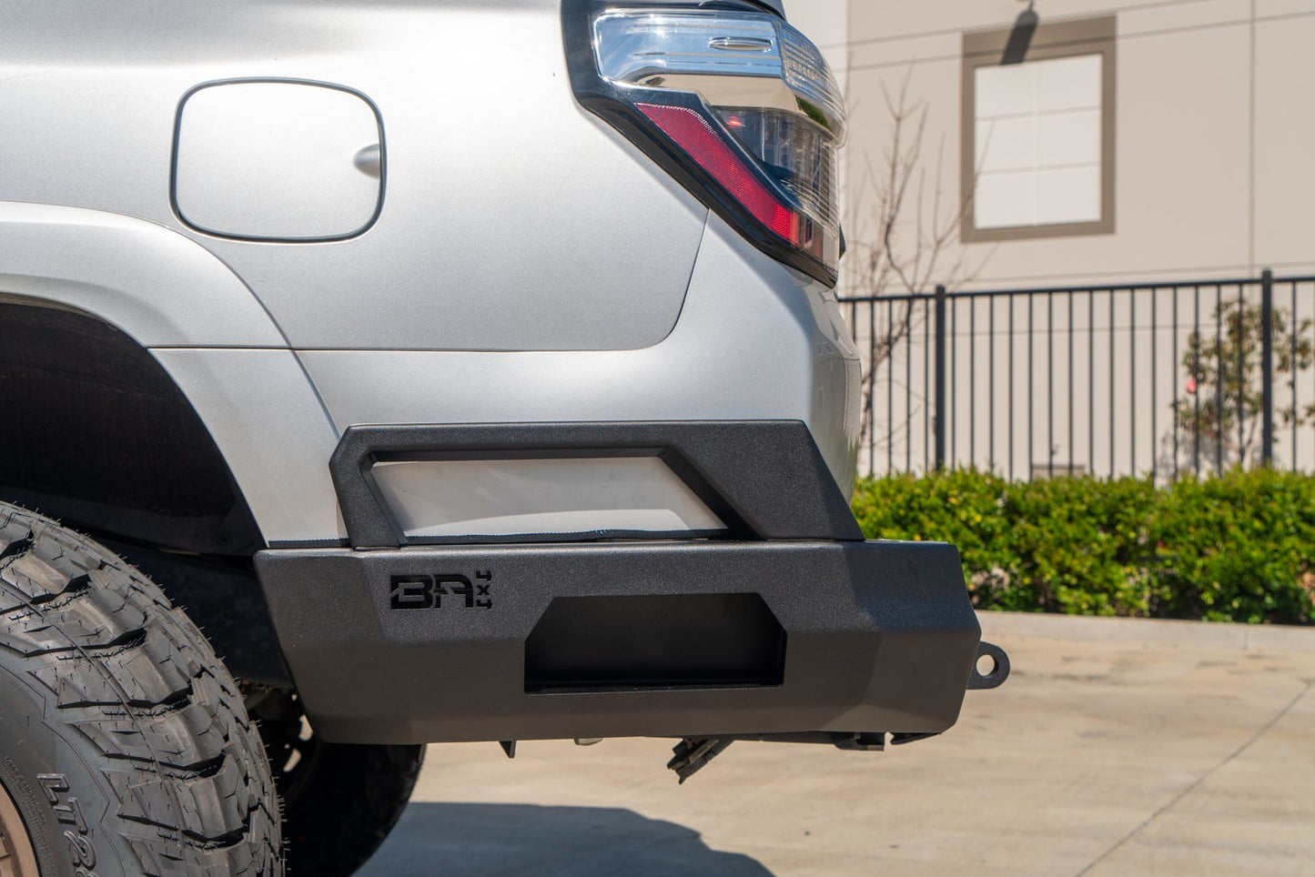 Body Armor Pro Series II Rear Bumper Swingout - High-Quality Steel, Black Powder-Coated Finish - Fits 2016-2023 Toyota Tacoma Driver Side