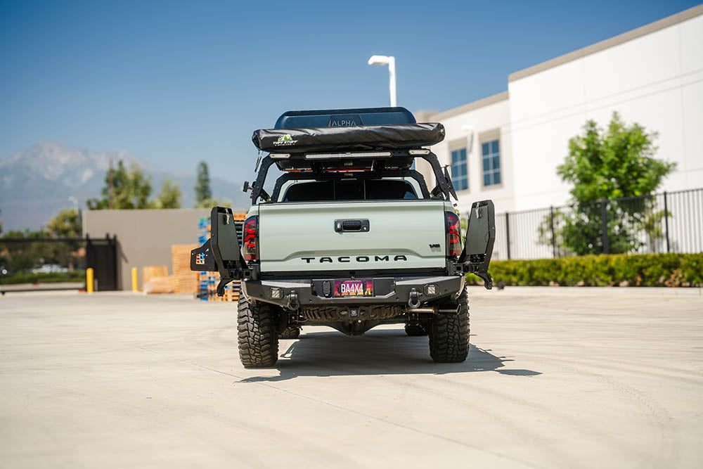 Body Armor Rear Bumper - High-Quality Steel, Black Powder-Coated Finish - Fits 2010-2024 Toyota 4Runner Pro Series II