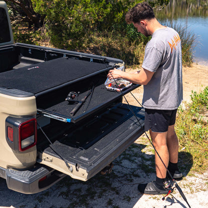 EZ4X4 2020 & Up Jeep JT Gladiator 4DR Full Sliding Storage Shelf for Bed Box
