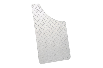 Dee Zee Brite-Tread Aluminum Diamond Plate Mud Flaps, Radius Curve 11" x 19"