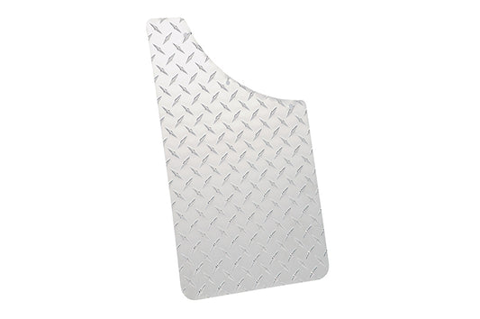 Dee Zee Brite-Tread Aluminum Diamond Plate Mud Flaps, Radius Curve 11" x 19"