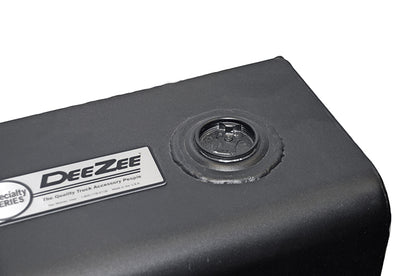 Dee Zee Square Transfer Tank – Black Steel (24" x 24" x 24", 53 Gal.) – Fits Full-Size & Mid-Size Pickups