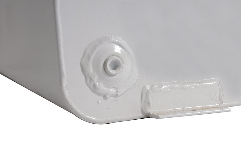 Dee Zee Long Rectangle Transfer Tank – White Steel, 39 Gal.