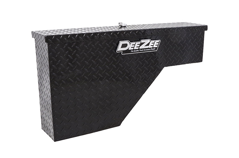 Dee Zee Wheel Well Tool Box – Gloss Black, Driver Side – Fits Full-Size Pickups