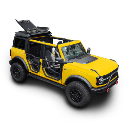 EZ4X4 2021 & Up Bronco 4DR EZ FlipTop & Middle Panel Roof Rack Holder System