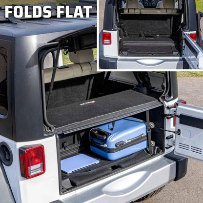 EZ4X4 EZTrunk Folding Security Box for Jeep JKU 4-Door – Fits 2011–2018 – Lockable, Fold-Down, Aluminum, Easy Install