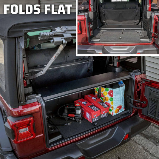 EZ4X4 EZTrunk Folding Security Box for Jeep JL 2-Door – Fits 2018 & Up – Lockable, Fold-Down, Aluminum, Easy Install