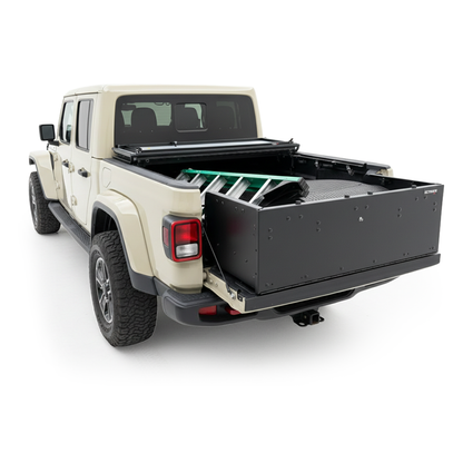 EZ4X4 Tailgate Extender & Secure Bed Box for 2020 & Up Jeep JT Gladiator – Lockable Truck Bed Storage