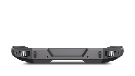Body Armor Odyssey Rear Bumper - Textured Black Powder-Coated Steel, Light Cutouts, License Plate Mount - Fits 2021-2024 Ford Bronco
