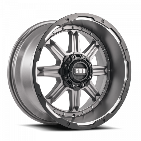 Grid Off-Road GD10 Wheel 18x9, 6x135 / 6x139.7, +15mm Offset, Matte Anthracite / Black Lip (GD1018090237A1506)