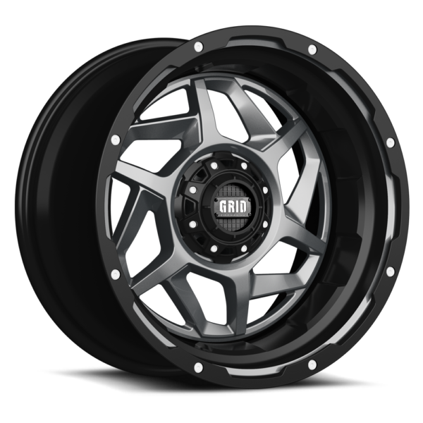 Grid Off-Road GD14 Wheel 17x9, 6x135 / 6x139.7, +15mm Offset, Matte Anthracite / Black Lip (GD1417090237A1508)