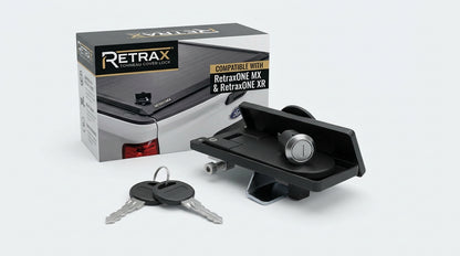 Retrax Tonneau Cover Lock for Pickup Truck compatible with RetraxONE MX and RetraxONE XR Tonneau Covers, Includes 2 Keys