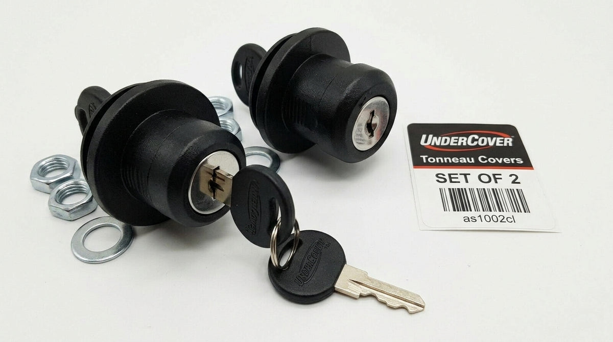 UnderCover Tonneau Cover Lock for Pickup Trucks - Compatible with Classic Tonneau Covers - Set of 2 (AS1002CL)