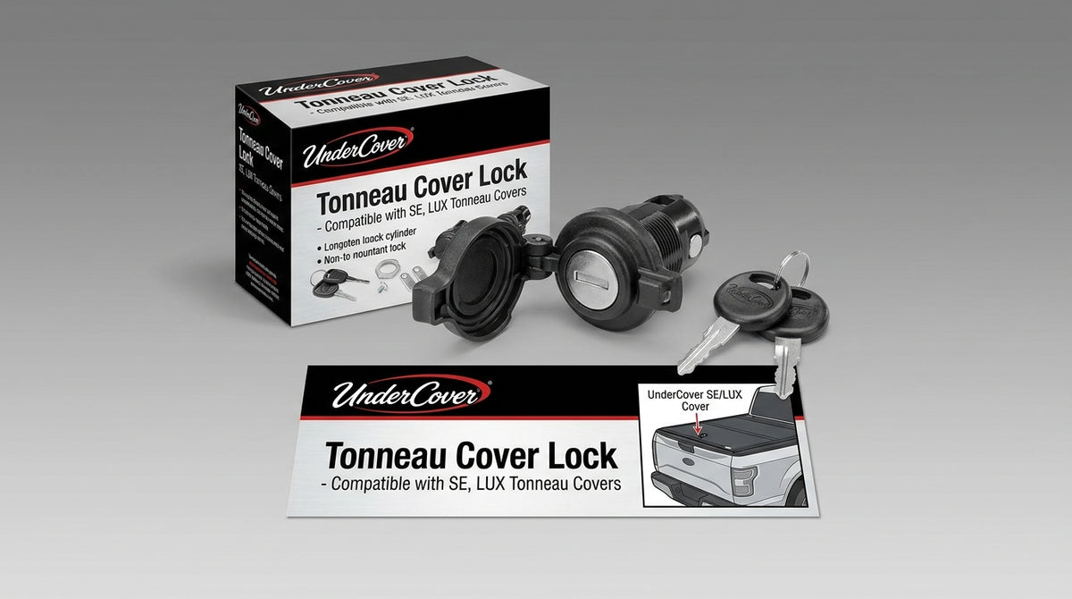 UnderCover Tonneau Cover Lock for Pickup Trucks - Compatible with SE, LUX Tonneau Covers - Includes 2 Keys