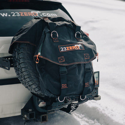 23ZERO Dirty Gear Bag for SUVs, Trucks & 4x4s - Tire-Mounted Storage for Tools, Trash, or Recovery Gear (Fits Up to 35-Inch Tires)