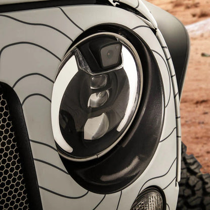 Project X App-Connected 7" LED Headlight with Integrated 4K UHD and 1080P Cameras